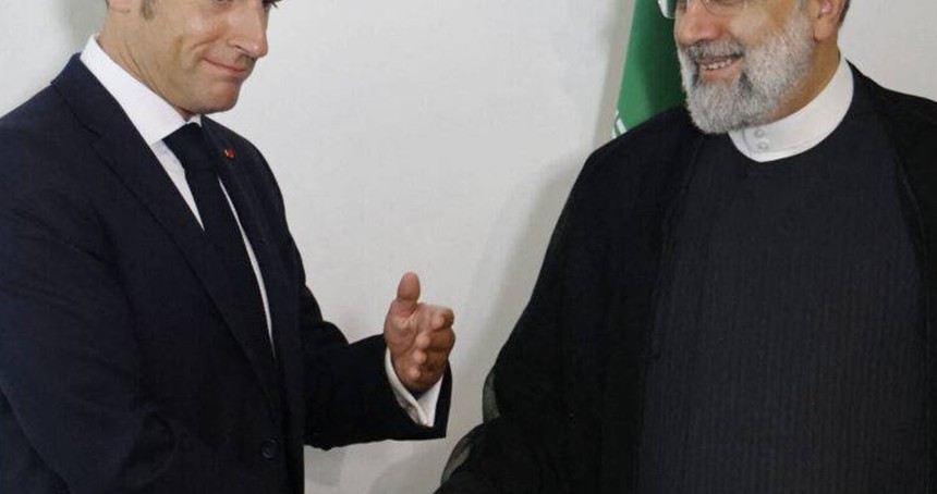 Fransa Cumhurbaşkanı Macron ile  İran Cumhurbaşkanı Reisi görüştü