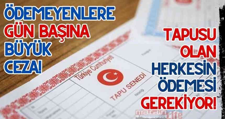 Tapusu olan herkesin ödemesi gerekiyor!