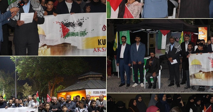 Konya'da Gazze için direniş nöbetine devam