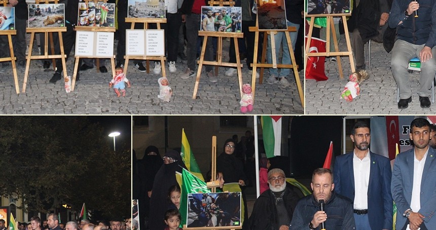 Konya'da Gazze için direniş nöbeti devam ediyor