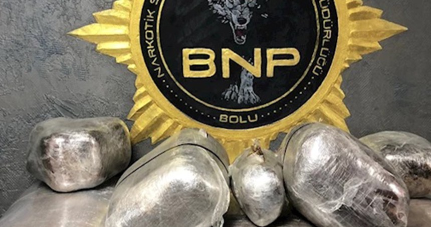 Bolu'da 65,5 kilogram uyuşturucu ele geçirildi