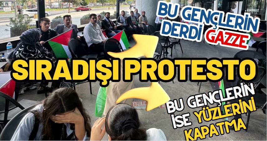 AK Partili gençlerden Sıradışı Starbucks protestosu