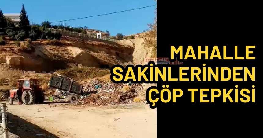 Mahalle sakinlerinin moloz ve çöp tepkisi