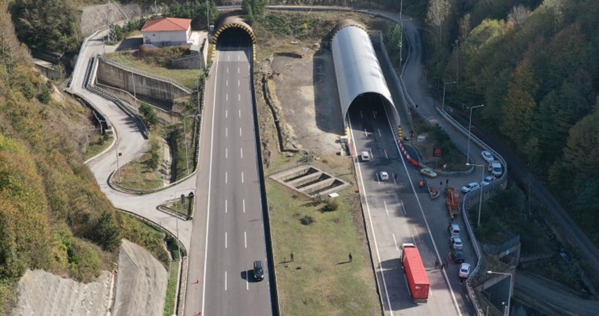 90 metre uzatılan Bolu Dağı Tüneli trafiğe açıldı