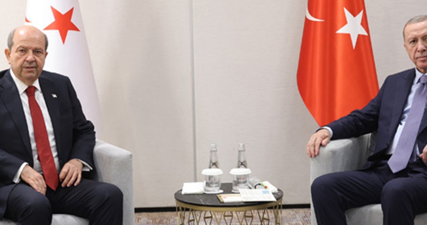 Cumhurbaşkanı Erdoğan, KKTC Cumhurbaşkanı Tatar ile görüştü