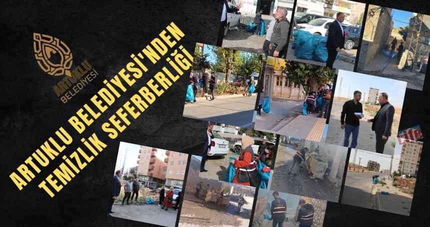 Artuklu Belediyesi'nden Temizlik Seferberliği