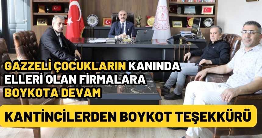 Kantinciler'den Mardin MEB'e Boykot teşekkürü