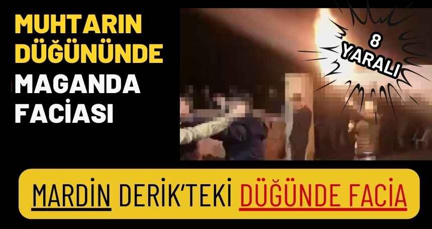 Derik’teki düğünde maganda faciası! Çok sayıda yaralı var