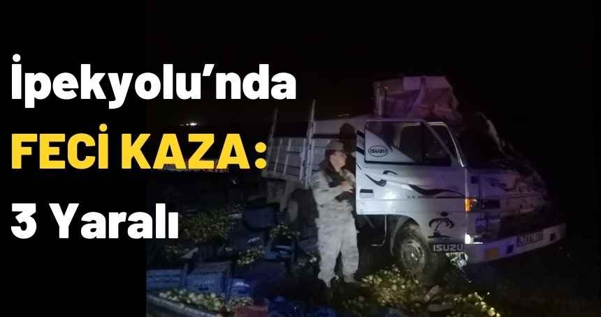 İpekyolu'nda TIR ve meyve yüklü kamyon çarpıştı
