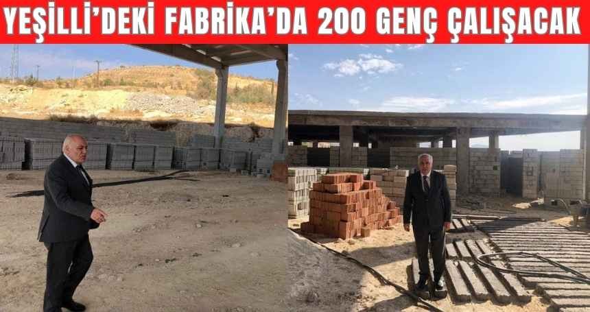 Yeşilli’deki Fabrika 200 Gence İstihdam Sağlanacak