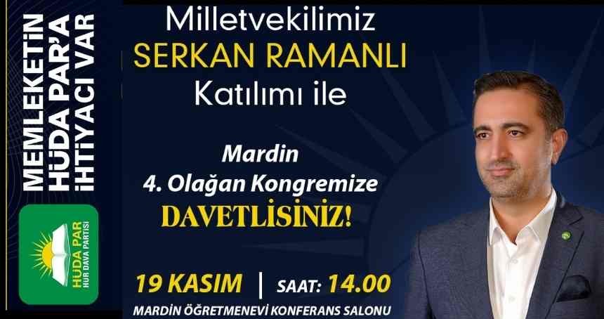 HÜDA Par Mardin İl Başkanlığı kongreye gidiyor