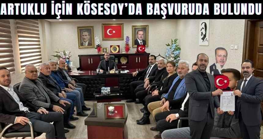 Kösesoy, Adaylık başvurusunda bulundu