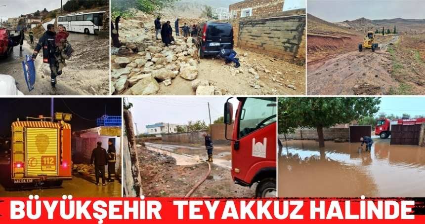 Büyükşehir Belediyesi yağışlara karşı teyakkuzda