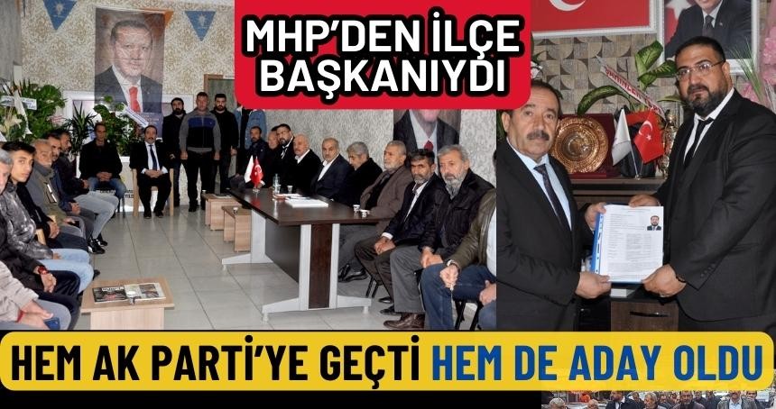 MHP'den istifa edip AK Parti'den başvurdu