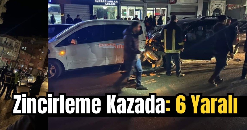 Mardin’de zincirleme trafik kazası