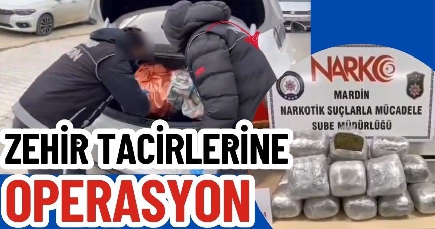 20 parça halinde 19 kilo esrar yakalandı!