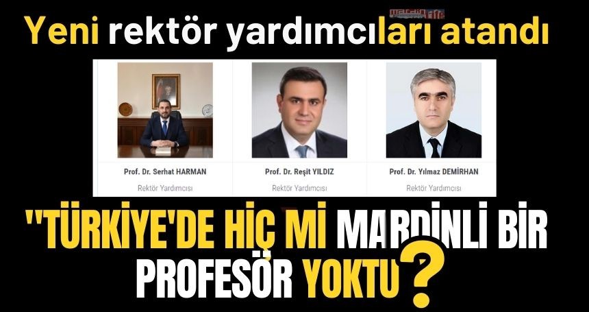 Artuklu'ya yeni rektör yardımcıları atandı