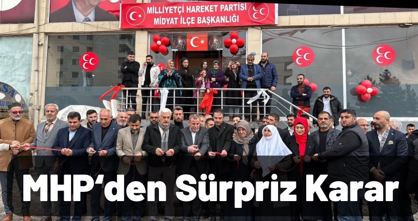 MHP’den Mardin’de sürpriz karar! Şartlı destek verecek!