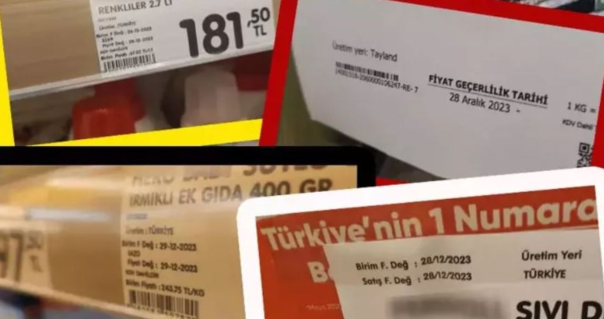 Asgari ücretin açıklanmasıyla marketlerde etiket değiştirme mesaisi