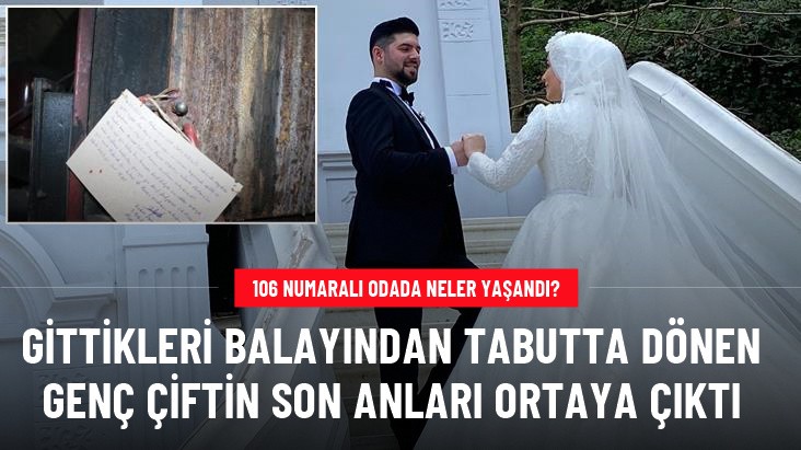 Balayına giden genç çiftin sonu ölümle bitti