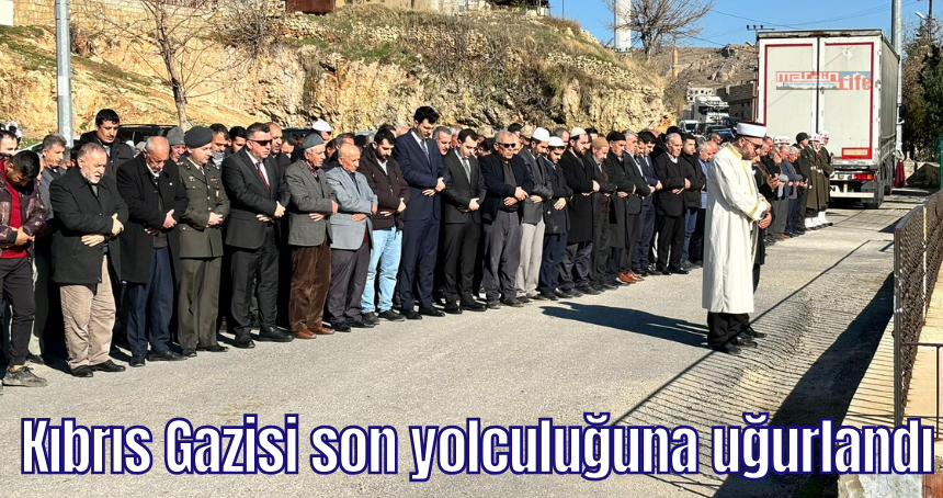 Kıbrıs Gazisi Yeşilli'de son yolculuğuna uğurlandı