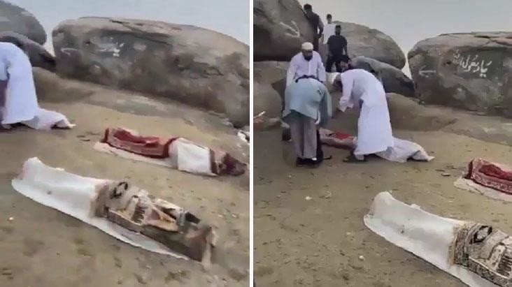 Mekke'de Sevr Dağı'na çıkan umre ziyaretçilerinin üzerine yıldırım düştü: 4 kişi öldü