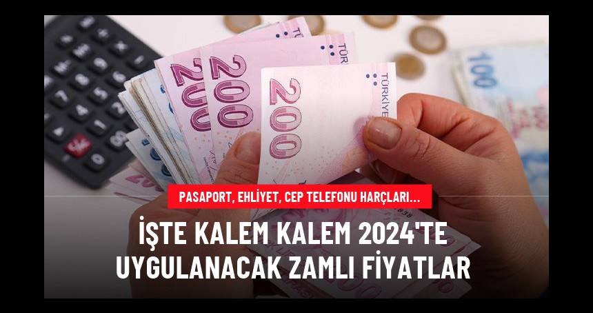 Bugünden itibaren geçerli olacak! İşte pasaport, ehliyet ve cep telefonu harçlarının zamlı fiyatları