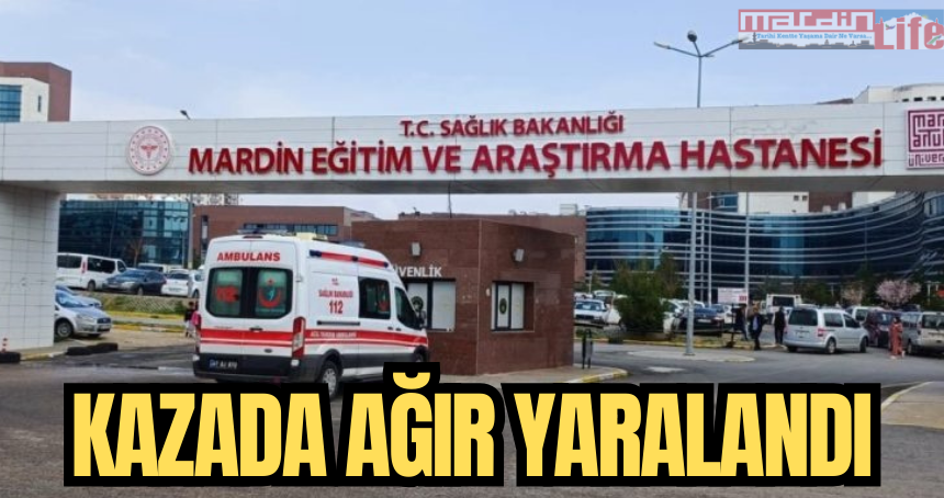 Kazada yaya ağır yaralandı