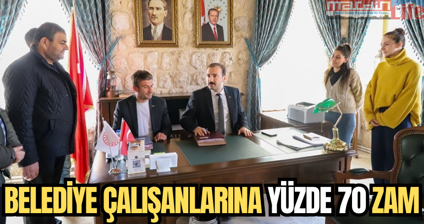 Belediye çalışanlarına yüzde 70 zam