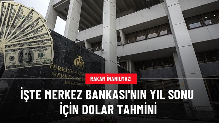 Merkez Bankası'nın yıl sonu dolar tahminini açıkladı