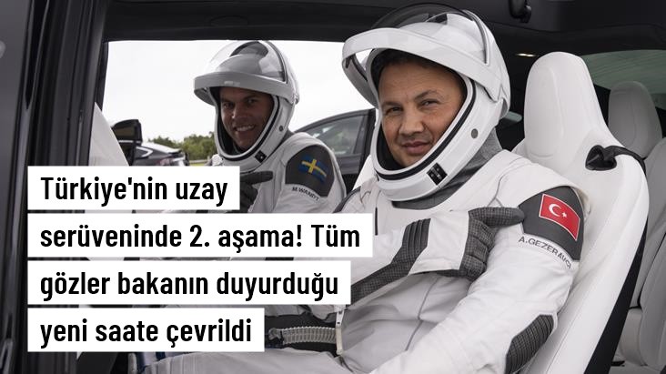 Alper Gezeravcı'yı taşıyan uzay aracı saat 12.27'de Uluslararası Uzay İstasyonu'na kenetlenecek