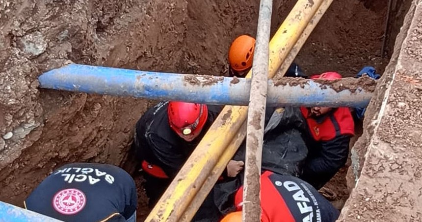 Ağrı'da kazı çalışması esnasında göçük: 1 işçi hayatını kaybetti