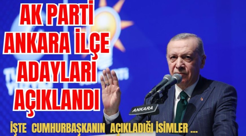 Cumhurbaşkanı Erdoğan, AK Parti'nin ilçe adaylarını tanıtı