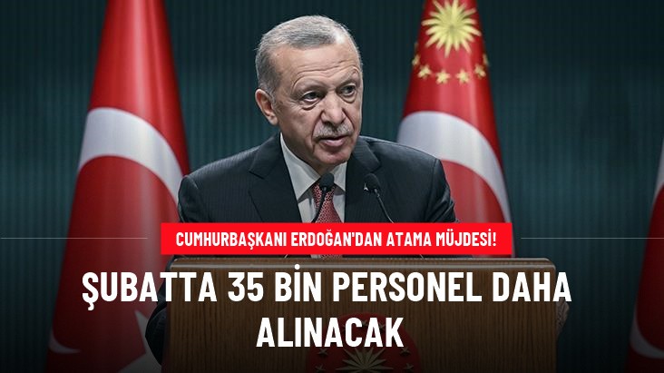 Cumhurbaşkanı Erdoğan: Önümüzdeki ay 15 bini hemşire olmak üzere 35 bin sağlık personeli daha alıyoruz