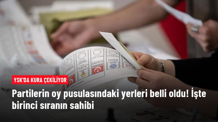 Yerel seçimlerde partilerin oy pusulasındaki yerleri belli oldu