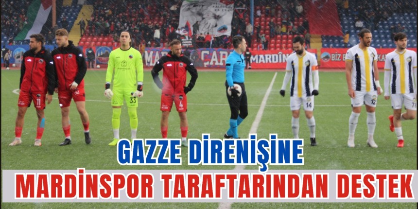 Gazze Direnişine MardinSpor taraftarından destek