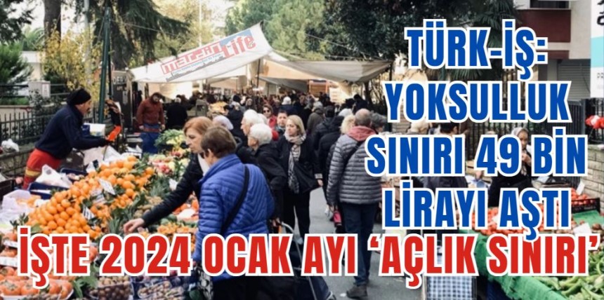 TÜRK-İŞ: Yoksulluk sınırı 49 bin lirayı aştı