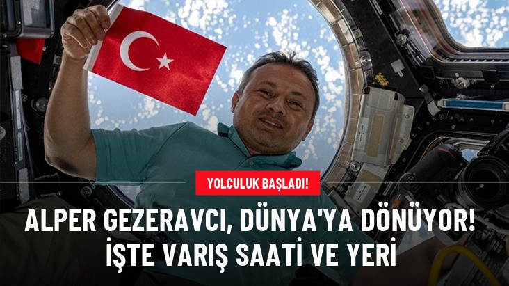 İlk Türk astronot Alper Gezeravcı ve Axiom-3 ekibinin Dünya'ya dönüş yolculuğu başladı