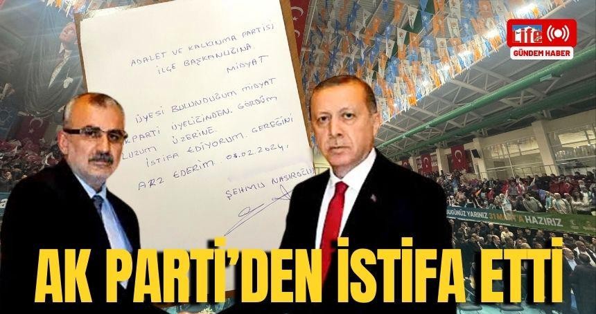 AK Parti'de bir başkan istifası haberi daha!