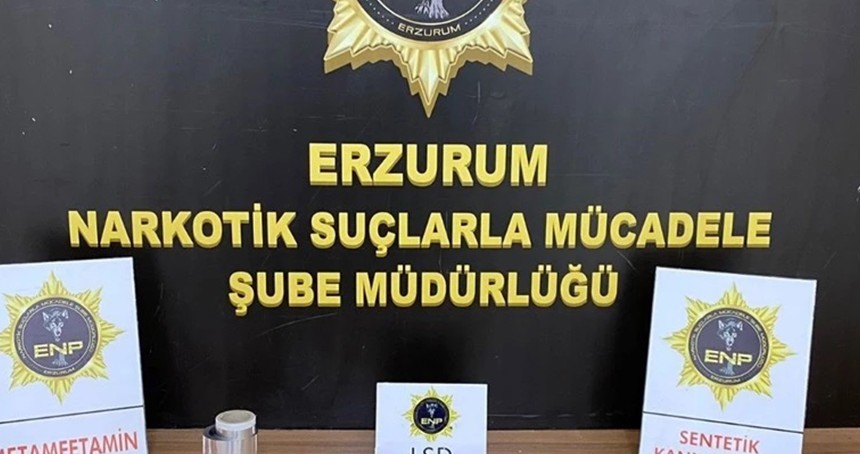 Erzurum'da uyuşturucu operasyonu: 2 gözaltı