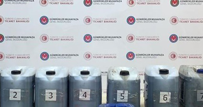 Habur Gümrük Kapısı’nda 245 kilo sıvı metamfetamin ele geçirildi