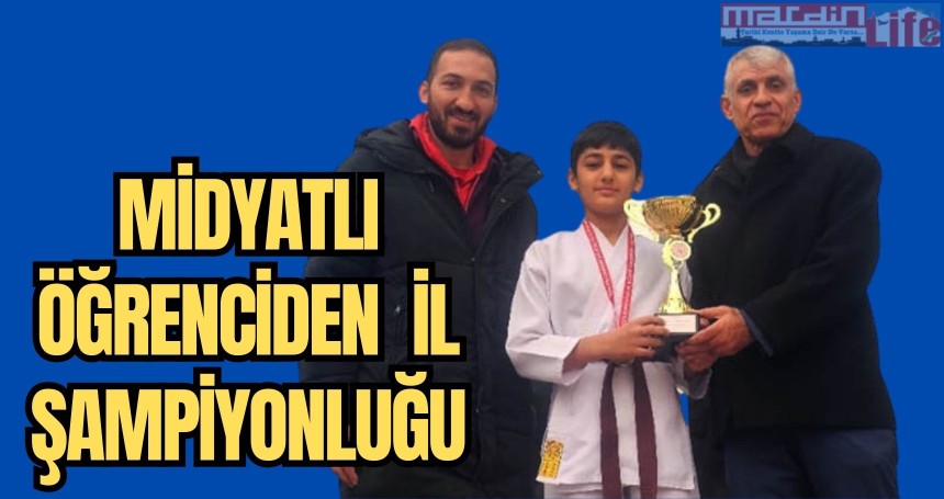 Midyatlı öğrenciden  il şampiyonluğu