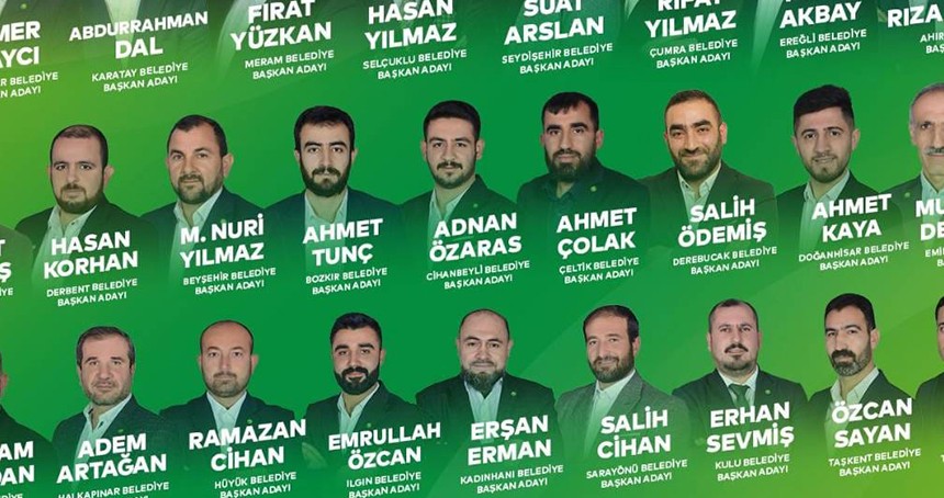 HÜDA PAR Konya belediye başkanı adaylarını tanıttı
