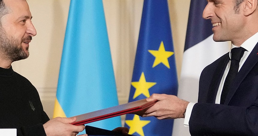 Fransa ile Ukrayna arasında güvenlik anlaşması imzalandı
