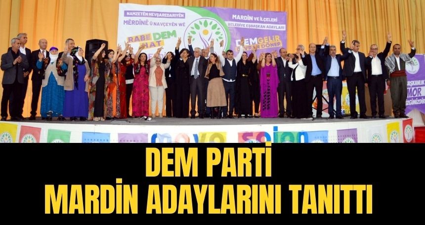 DEM Parti Mardin’de adaylarını tanıttı