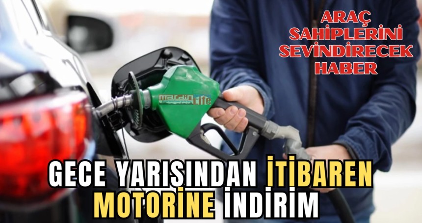 Bu gece yarısından itibaren motorine indirim gelmesi bekleniyor