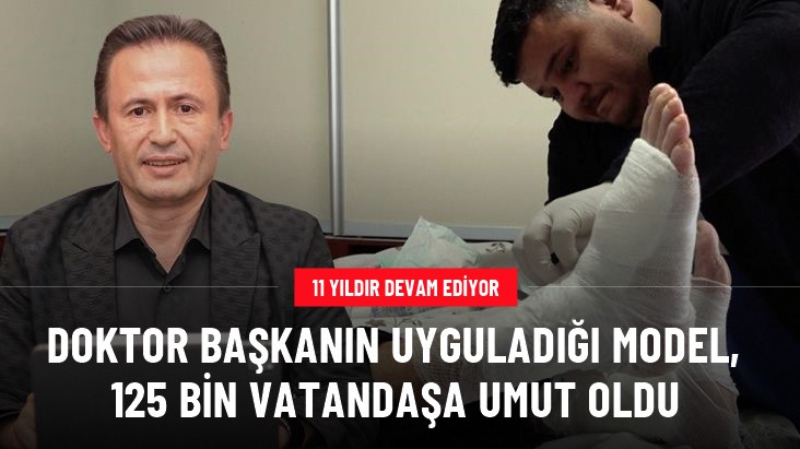 Doktor Başkan Şadi Yazıcı'nın evde sağlık projesi 125 bin vatandaşa umut oldu
