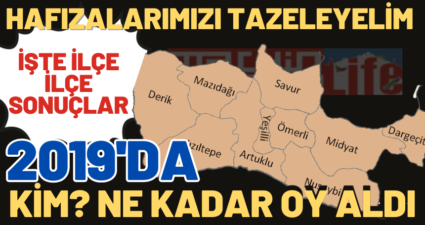 2019 seçimlerinde Mardin'de kim ne kadar oy aldı? İşte 2019 Mardin seçim sonuçları...