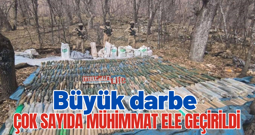 Şırnak’ta terör örgütüne büyük darbe: Çok sayıda mühimmat ele geçirildi