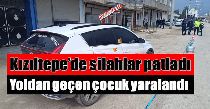 Silahlar patladı, yoldan geçen çocuk yaralandı